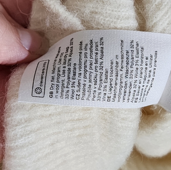 & Other Stories Cream Knit Sweater with Button Detail - Picture 4 of 6